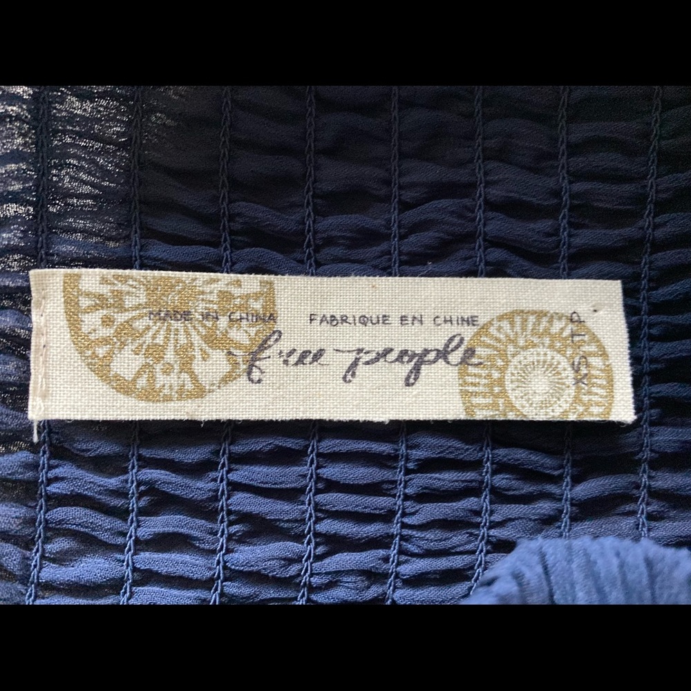 ☘️FREE PEOPLE Strapless Tie-Front Maxi Dress - Picture 4 of 4